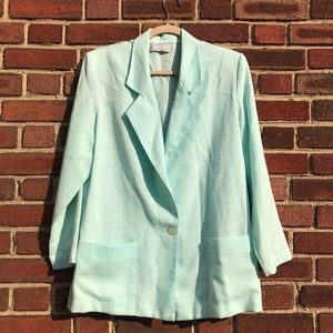 SOLD✨ VINTAGE LIGHT TEAL BLAZER